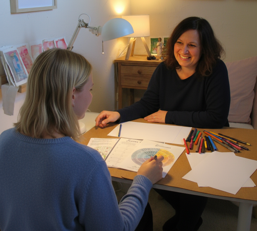 Intuitives Malen in der Trauer